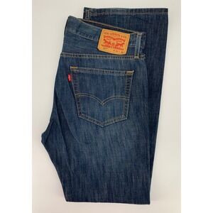 Levis 527 Jeans Mens 34x32 Blue Bootcut 100% Cotton Dark Wash Denim Pants
